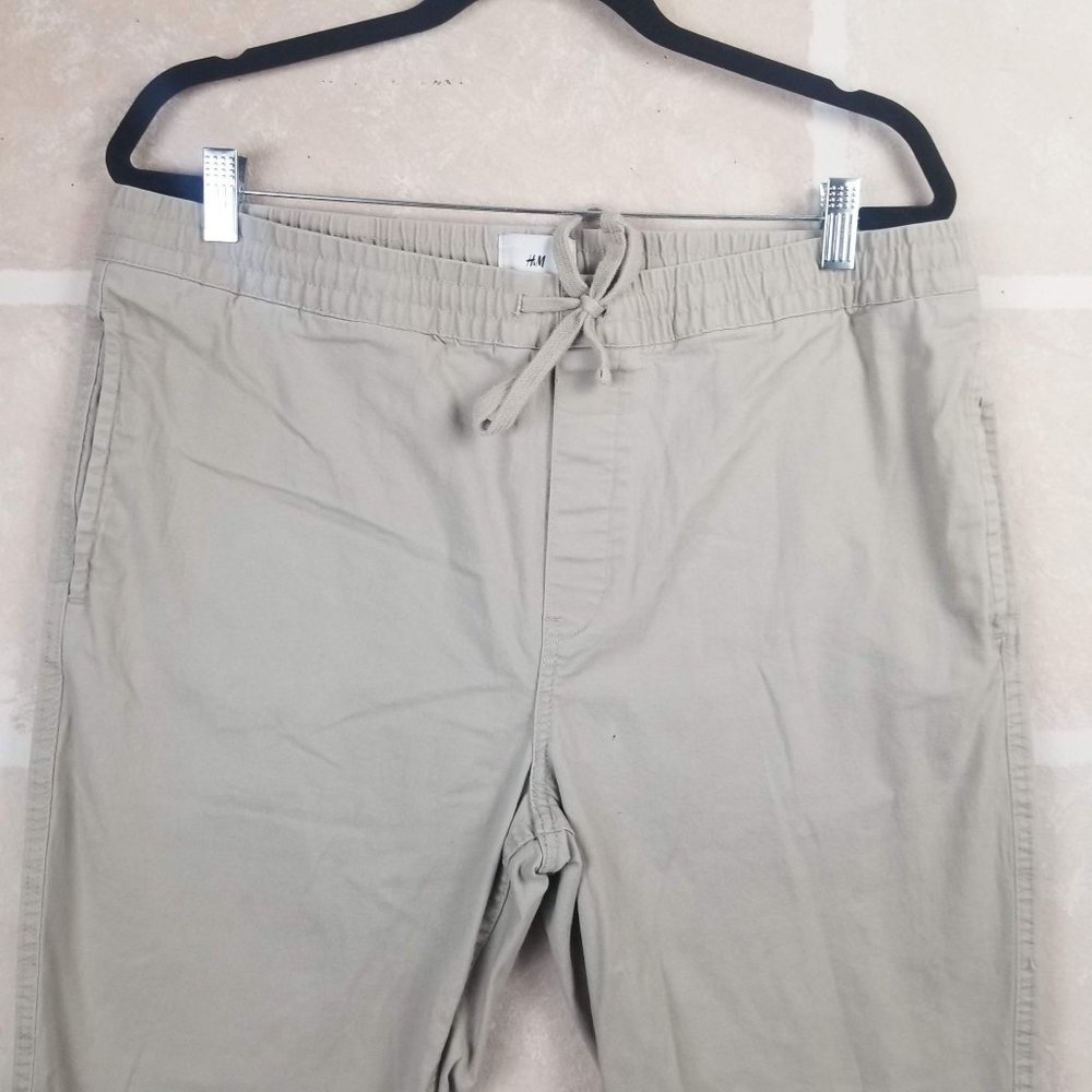 H&M Men's Drawstring Regular Fit Cotton Joggers Size Large